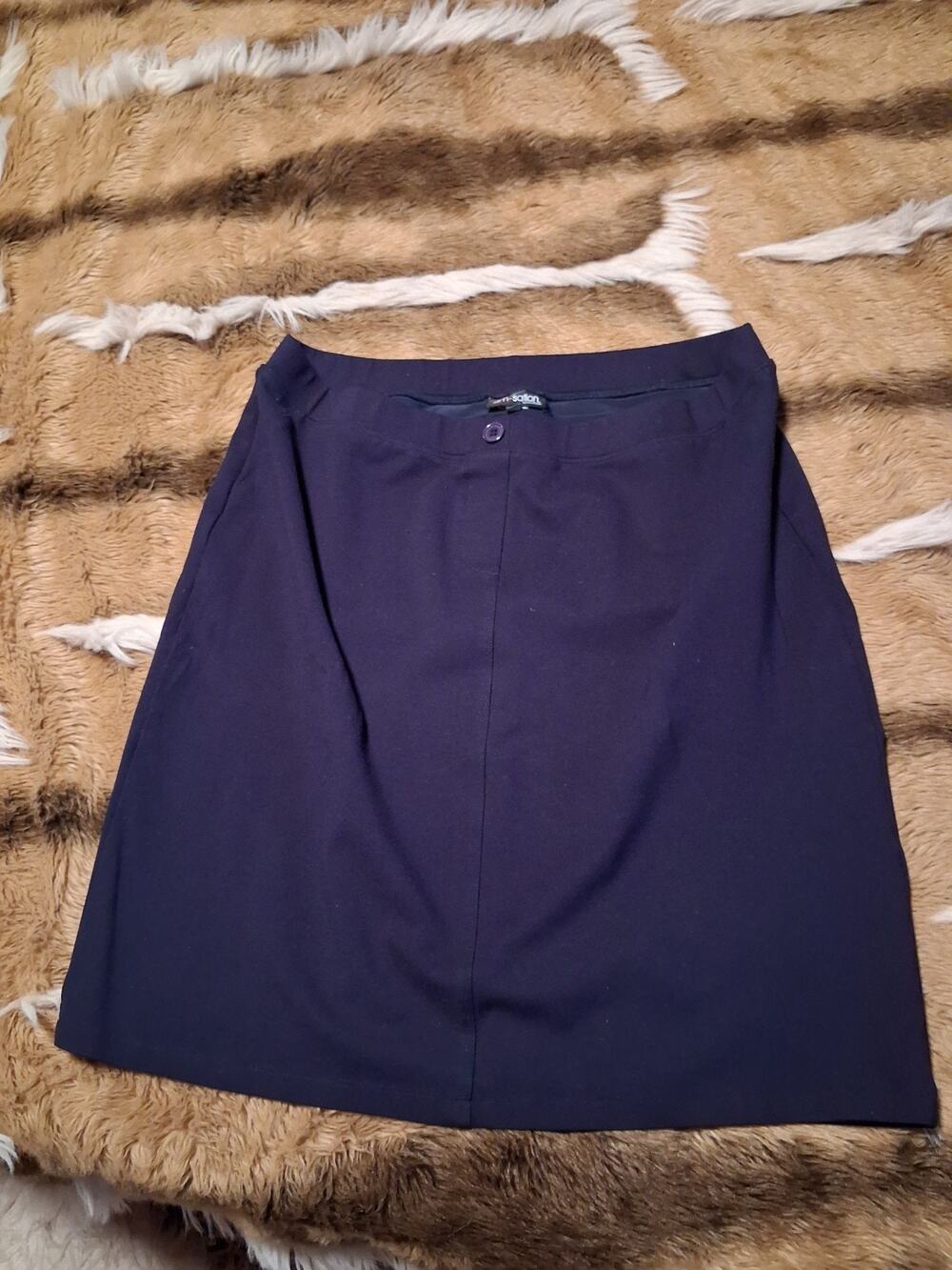 Slim-Sation by Multiples Navy Pull-On Skirt XL